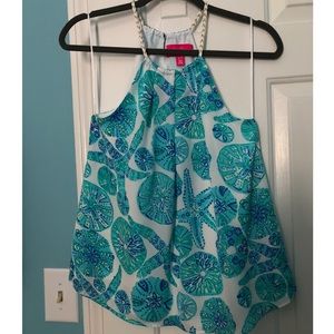 Lilly Pulitzer at Target Blue Starfish Halter Tank